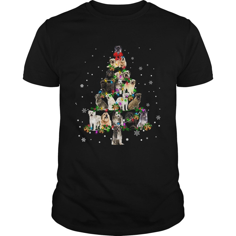 Pyrenean Shepherd Christmas Tree Tshirt